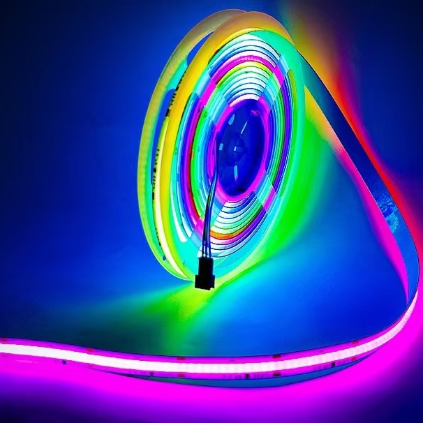 상업용 마법 COB LED 스트립 꿈 풀 컬러 DC 24V 주소 0