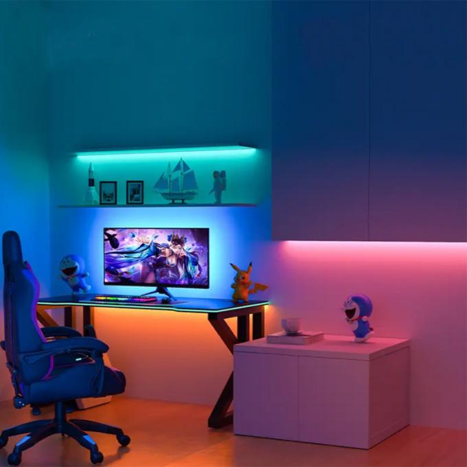 상업용 마법 COB LED 스트립 꿈 풀 컬러 DC 24V 주소 8