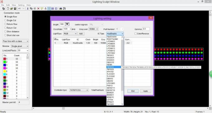 4096 픽셀 살브 DMX LED 컨트롤러 H802RA 4 포트 알루미늄 합금 물질 1